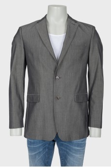 Men's classic gray blazer