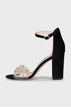 Black Mallory sandals