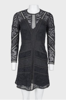 Black lace dress