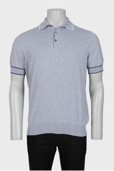 Men's gray polo shirt