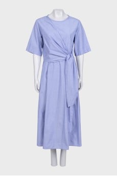 Fitted maxi dress with zipper