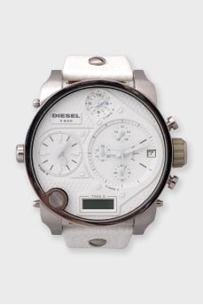 Men's massive white watch