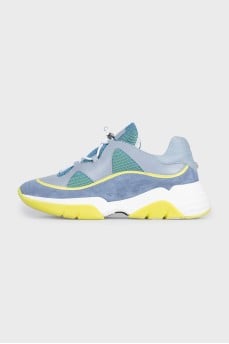 Light blue drawstring sneakers