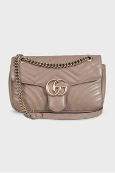 Сумка кросс-боди GG Marmont из кожи 