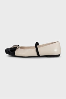 Vara leather ballet flats