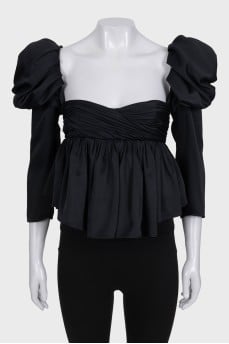 Kim's black top with tag