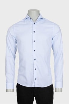 Чоловіча блакитна сорочка super slim fit