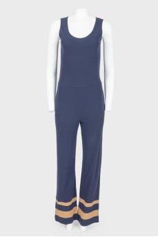 Jumpsuit blue sleeveless