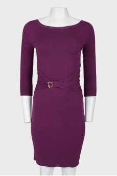 Purple dress with 3/4 sleeves