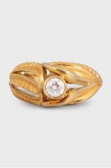 Garzas yellow gold ring