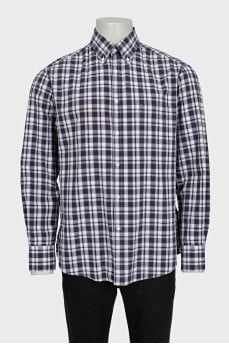 Чоловіча картата сорочка slim fit