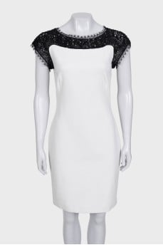 White lace dress with tag