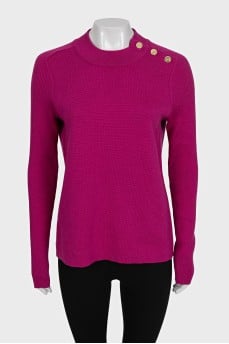 Purple slim-fit jumper