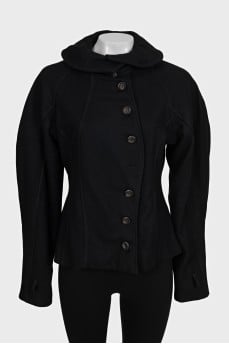 Fitted button-down jacket