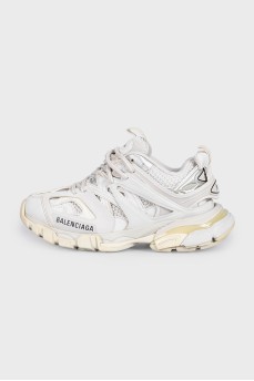White Track Combo Sneakers