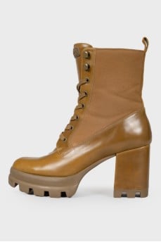 Lace-up ankle boots