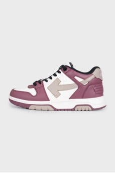 Out of Office leather sneakers with logo