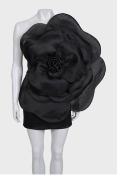 Black Camellia Lisa Dress