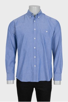 Чоловіча синя сорочка regular fit