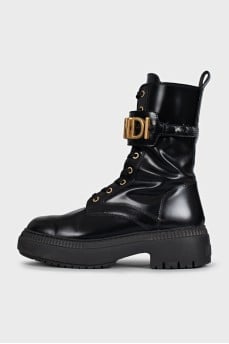 Чорні черевики Fendigraphy