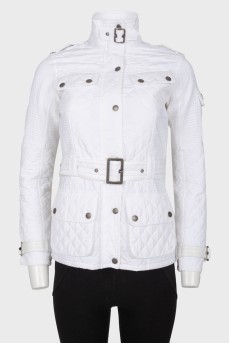 White jacket on the belt