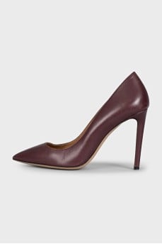 Smooth leather pumps