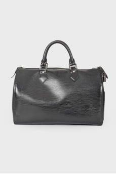 Black Epi Keepall Bandouliere 45 bag