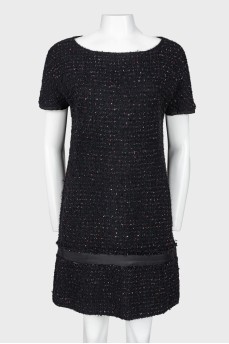 A tweed fitted dress