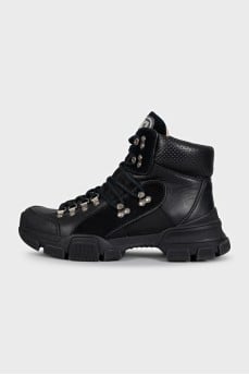 Flashtrek Black Chunky Boots