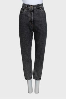 Темно-серые джинсы tapered fit