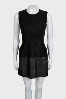 Fitted leather dress