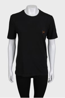 Black T-shirt with logo