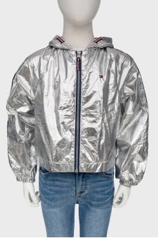 Children's silver windbreaker