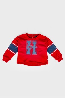 Children's sweatshirt with a brand logo