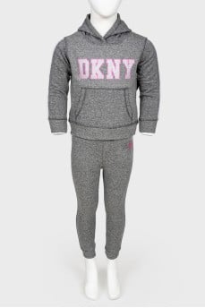 Children's the brand logo gray suit with the tag