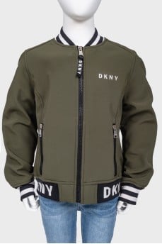 Children's green bomber