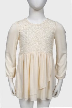 Children's lace dress, with the tag