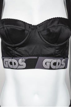 Bra black with a tag