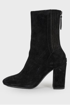 Suede half boots