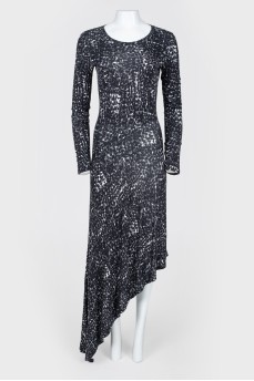 Asymmetrical long dress