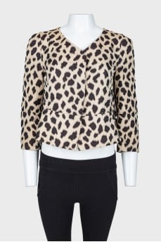 Leopard print jacket
