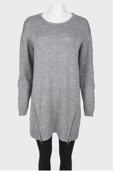 Long zipper sweater