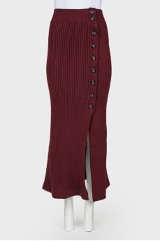 Knitwood skirt on buttons