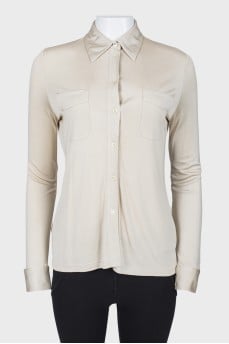 Silk white shirt