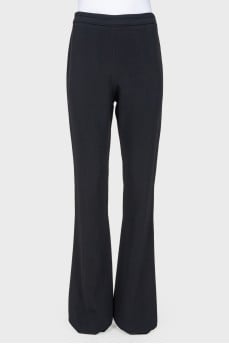 Classic flared trousers with arrow