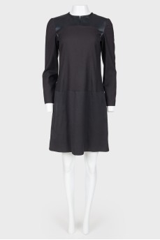 Black slip dress