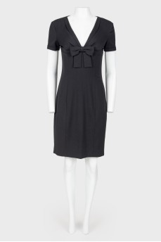Black dress with bow