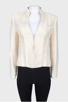 Jacket with decorative wide seams