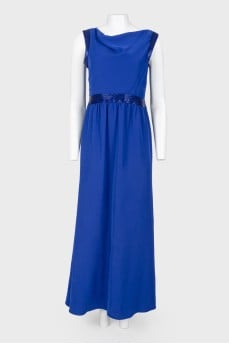 Evening dress with beads