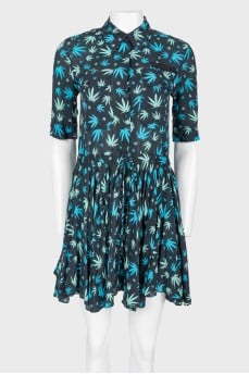 Printed fitted dress
